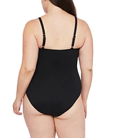 La Blanca Plus Island Goddess Lingerie Mio Tummy Control One-Piece Swimsuit