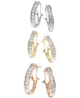 Diamond J Hoop Earring Collection