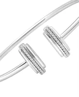 Diamond Bar Flex Bangle Bracelet (1/6 ct. t.w.) in Sterling Silver