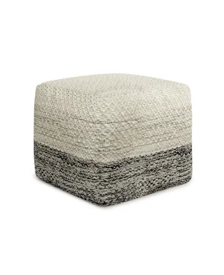 Macie Square Woven Outdoor and Indoor Pouf