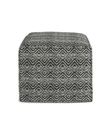 Hendrik Square Woven Outdoor and Indoor Pouf