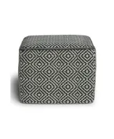 Briella Square Woven Outdoor and Indoor Pouf