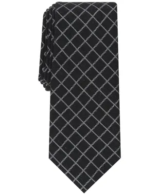 Alfani Men's Mair Grid Tie, Created for Macy's