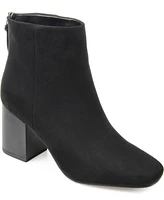 Journee Collection Women's Audrina Stacked Heel Dress Booties