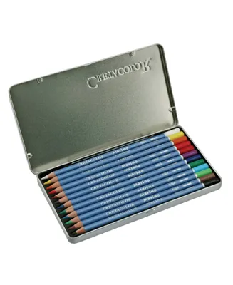 Cretacolor Marino Lightfast Watercolor Pencil Set, 12 Pieces
