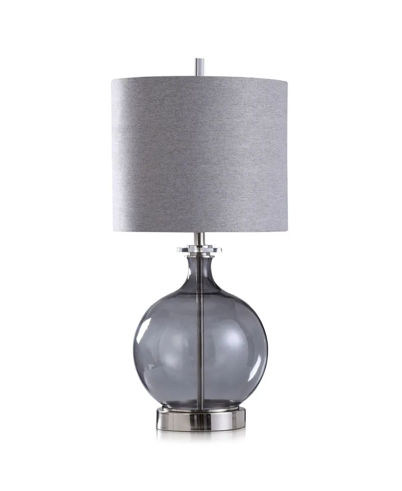 Smoked Glass Globe Table Lamp