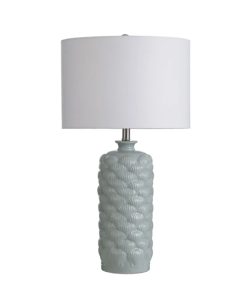 Round Textured Ceramic Table Lamp