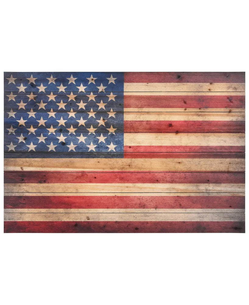 Empire Art Direct 'American Dream' Arte De Legno Digital Print on Solid Wood Wall Art - 45" x 30"