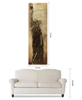 Empire Art Direct Liberty Mixed Media Iron Hand Painted Dimensional Wall Art, 72" x 22" x 2.8"