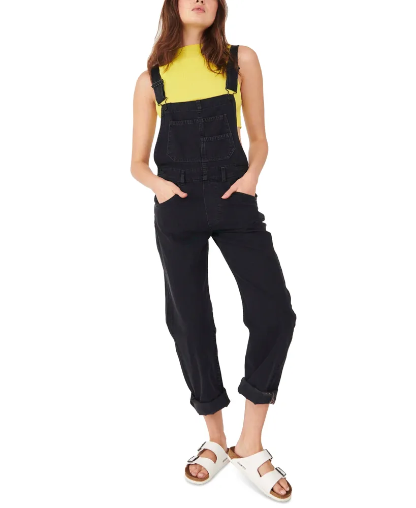 Free People Ziggy Cotton Denim Overalls