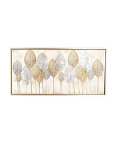 CosmoLiving by Cosmopolitan Brown Contemporary Canvas Wall Art, 27 x 55