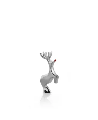Miniature Red-Nosed Reindeer - Silver