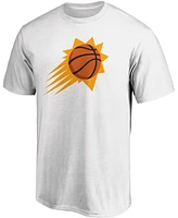 Men's White Phoenix Suns Primary Team Logo T-shirt