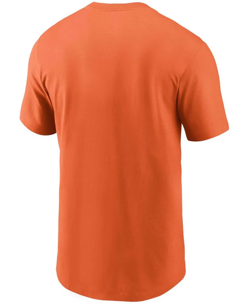Men's Orange Denver Broncos Primary Logo T-shirt