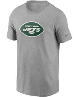 Men's Heathered Gray New York Jets Primary Logo T-shirt