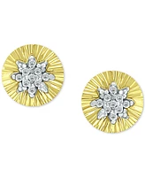 Giani Bernini Cubic Zirconia Star Cluster Disc Stud Earrings, Created for Macy's