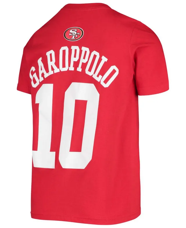 Nike Little Boys and Girls Christian McCaffrey Scarlet San Francisco 49ers  Player Name and Number T-shirt - Macy's