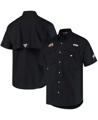 Columbia Men's Pfg Ohio State Buckeyes Bonehead Button-Up Shirt