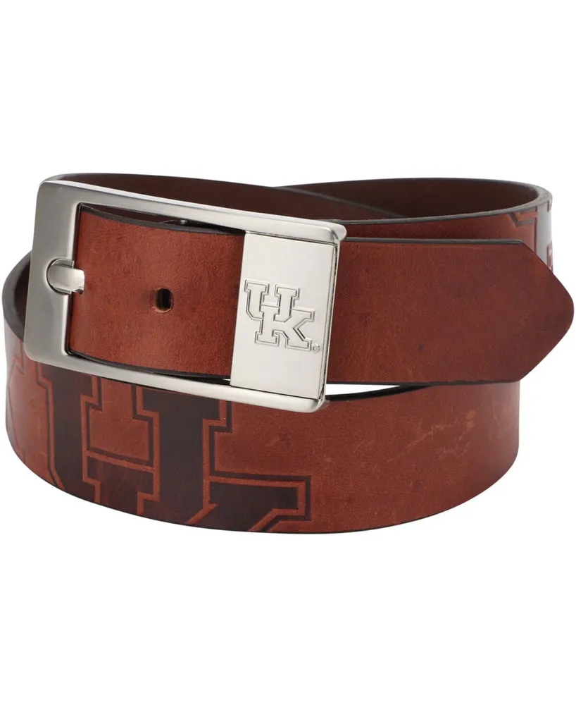 Eagles Wings Kentucky Wildcats Brandish Leather Belt - Brown