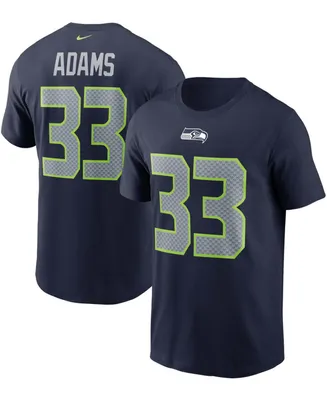 Men's Jamal Adams Navy Seattle Seahawks Name and Number T-shirt
