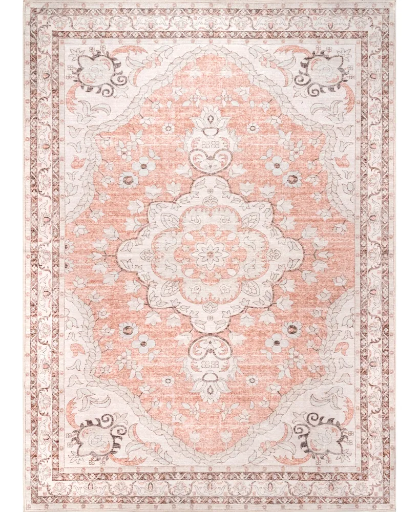 nuLoom Aurora HJAU07A Machine-Washable 5' x 8' Area Rug