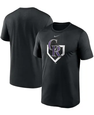 Men's Black Colorado Rockies Icon Legend Performance T-shirt