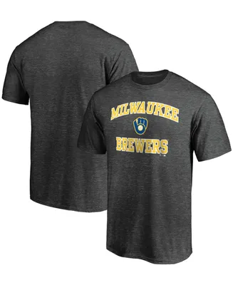 Men's Charcoal Milwaukee Brewers Heart Soul T-shirt