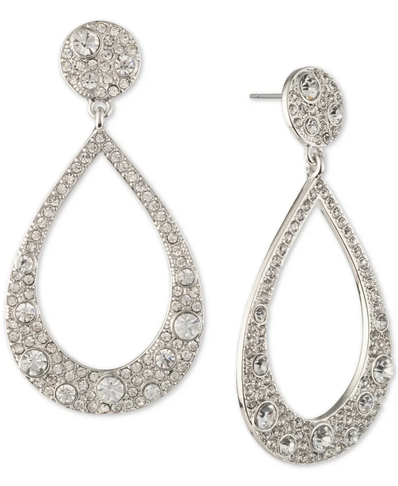 Givenchy Crystal Scatter Open Drop Earrings