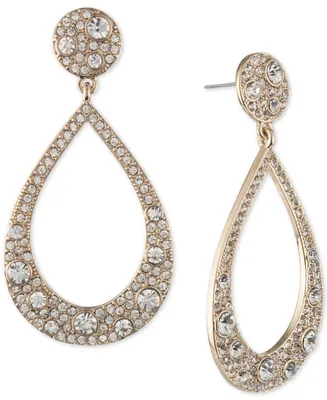 Givenchy Crystal Scatter Open Drop Earrings