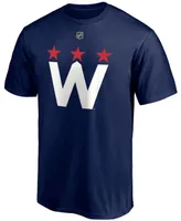 Men's Tj Oshie Navy Washington Capitals 2020/21 Alternate Authentic Stack Name and Number T-shirt