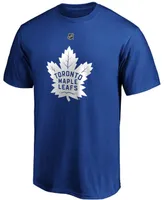 Men's Mitchell Marner Blue Toronto Maple Leafs Team Authentic Stack Name and Number T-shirt