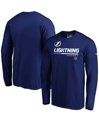 Men's Blue Tampa Bay Lightning Authentic Pro Core Collection Prime Long Sleeve T-shirt