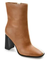 Journee Collection Women's January Two Tone Booties