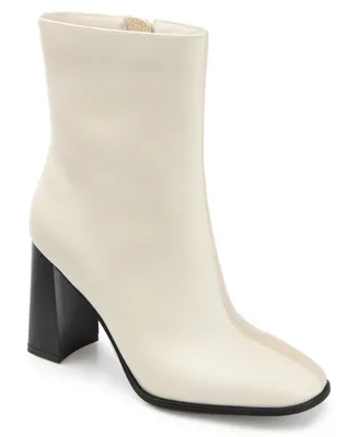 Journee Collection Women's January Two Tone Booties