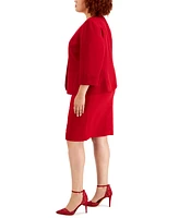 Kasper Plus Open Front Blazer