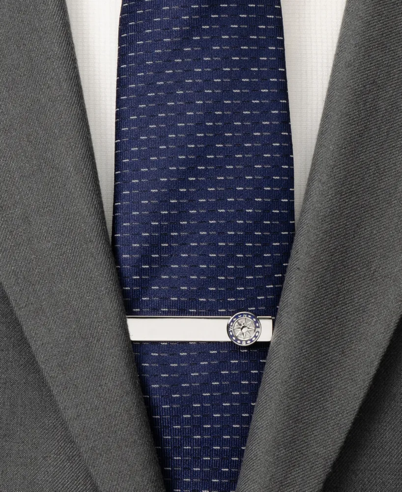 Cufflinks Inc. Men's Compass Tie Bar - Silver