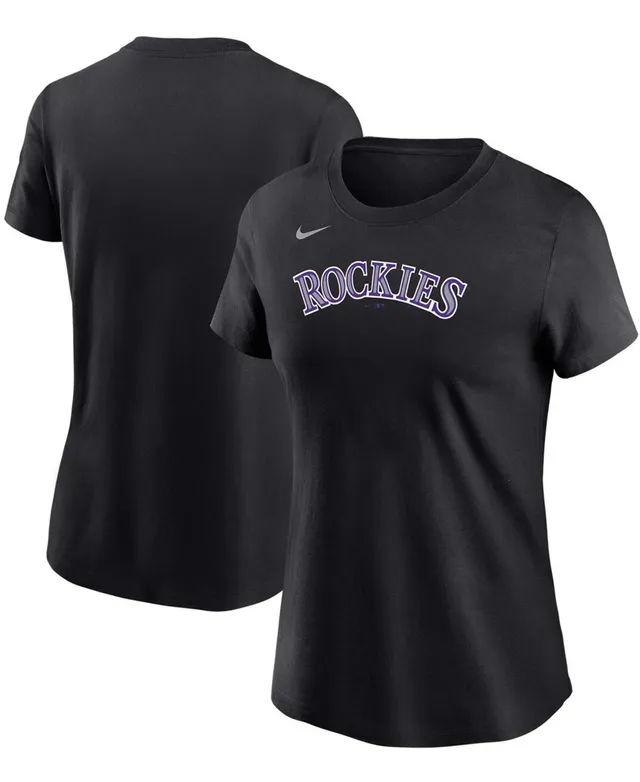 Colorado Rockies New Era Women's Colorblock T-Shirt - White