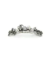 Women's Floral Gardena Crystal Barrette