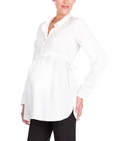 Seraphine Women's Empire Tie Woven Maternity Blouse