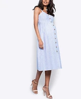 Seraphine Women's Midi Maternity Nursing Dress, Including Petites Sizing