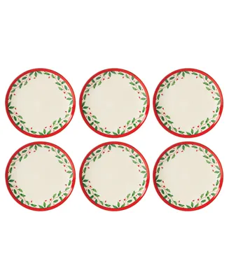 Holiday Accent Plate, Set of 6
