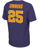 Men's Ben Simmons Purple Lsu Tigers Retro Alumni Basketball Jersey T-shirt