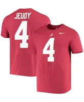 Men's Jerry Jeudy Crimson Alabama Tide Name Number Alumni T-shirt