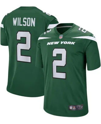 Men's Nike Zach Wilson Gotham Green New York Jets Game Jersey