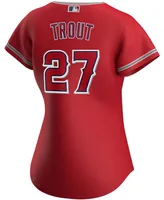 Women's Mike Trout Red Los Angeles Angels Alternate Replica Player Jersey