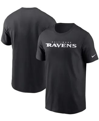 Men's Black Baltimore Ravens Team Wordmark T-shirt