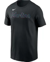 Men's Jazz Chisholm Jr Black Miami Marlins Player Name Number T-shirt