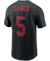 Men's Trey Lance Black San Francisco 49ers 2021 Nfl Draft First Round Pick Player Name Number T-shirt