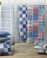 Nautica Raeford Blue Cotton Reversible Piece Quilt Set