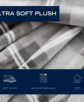 Nautica Lewes Ultra Soft Plush Grey Blanket, Twin